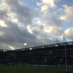 Himmel über der Haupttribüne (gegen Dynamo Dresden)
